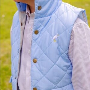 Beaufort Bonnet Company Beale Street Blue Vaughn Vest NWT 3T